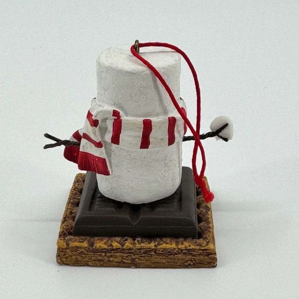 Vtg The Original Smores Marshmallow Snowman Ornament Midwest Christmas Hot Cocoa